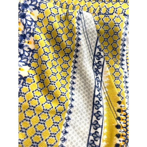 Bebop Womens Casual Mini Dress Sleeveless Multicolored Blue/Yellow Size XL - Picture 7 of 8